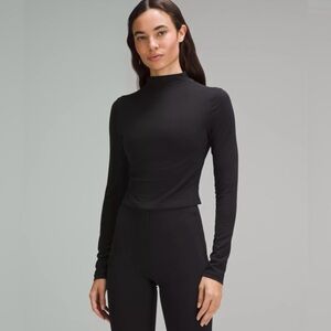 Lululemon all aligned mock neck long sleeve top. Brand New, tags on.